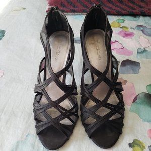 Le Chateau Black Criss cross Heels